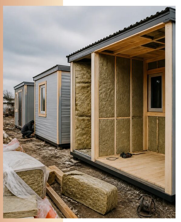 Изготовление утепленных дачных бытовок под ключ в Ногинске